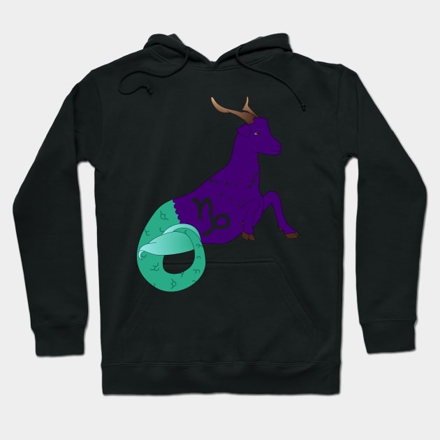 Capricorn 2 (Royal Purple) Hoodie by ziafrazier